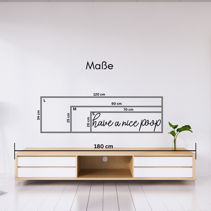 Have a Nice Poop – Holzschriftzug