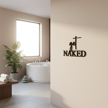 Get Naked – Wanddeko aus Holz