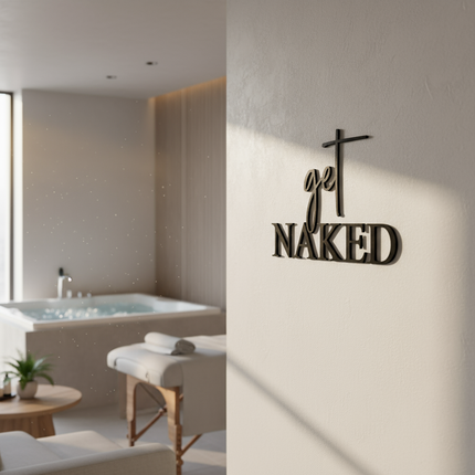 Get Naked – Wanddeko aus Holz