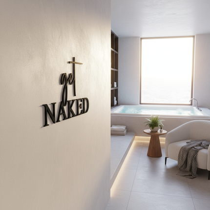 Get Naked – Wanddeko aus Holz