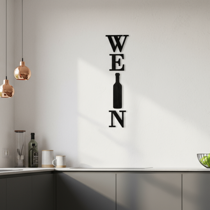 Wein – Holzschriftzug