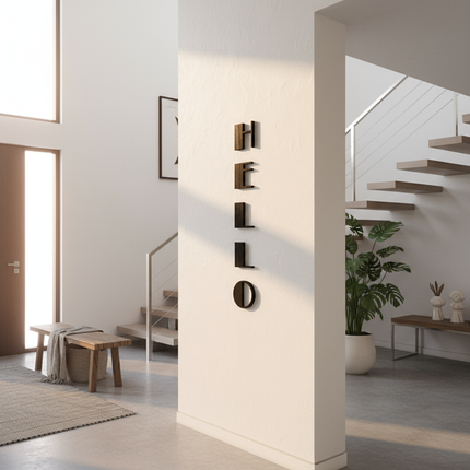 Hello – Holzschriftzug