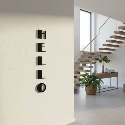 Hello – Holzschriftzug