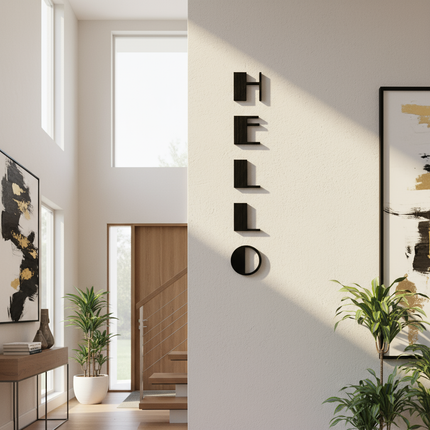 Hello – Holzschriftzug