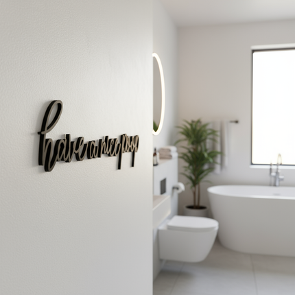 Have a Nice Poop – Holzschriftzug