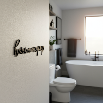 Have a Nice Poop – Holzschriftzug