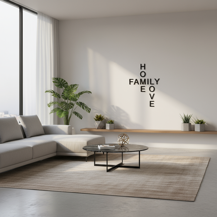 Home Family Love – Holzschriftzug