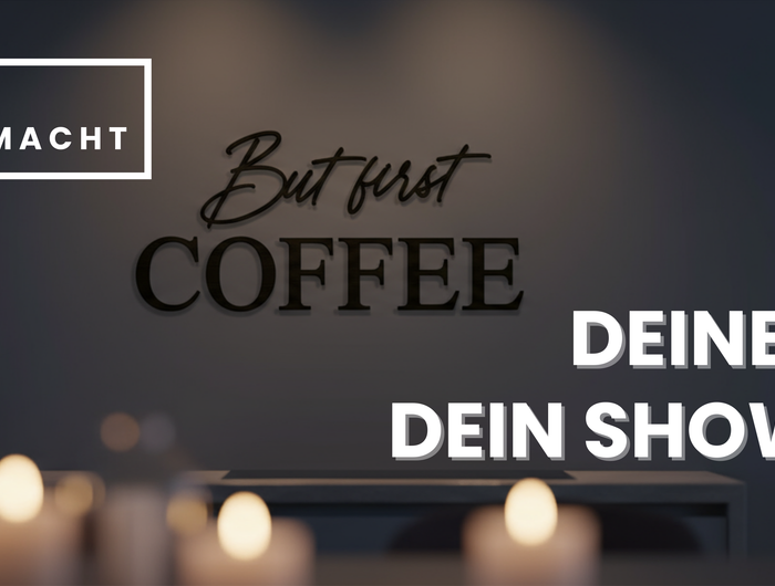 schriftzug aus holz but first coffee in schwarz