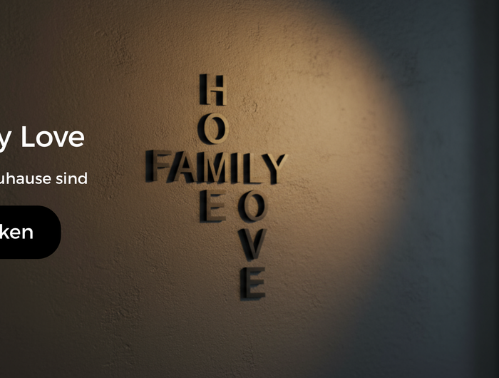 schriftzug home family love aus holz