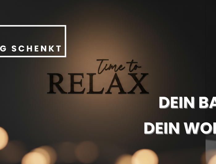 schriftzug aus holz time to relax in schwarz
