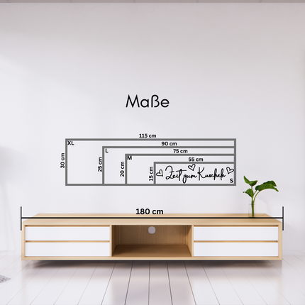 Zeit zum Kuscheln – Holzschriftzug