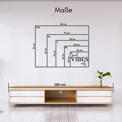 Good Vibes only – Holzschriftzug