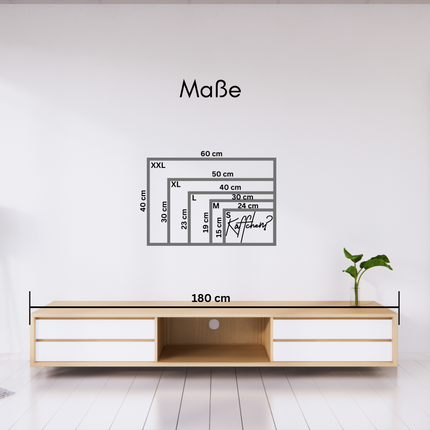 Käffchen? – Holzschriftzug