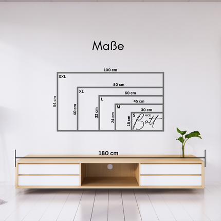 Nice Butt – Schriftzug aus Holz
