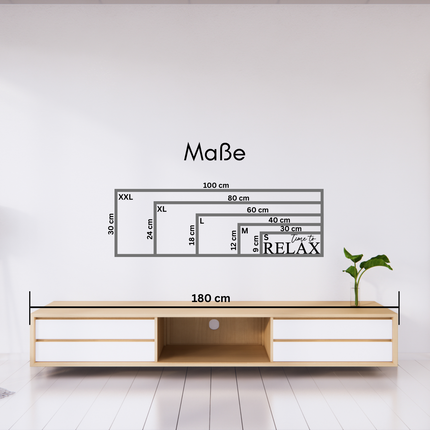 Time to Relax – Schriftzug aus Holz