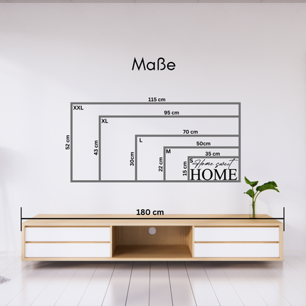 Home sweet Home - Holzschriftzug