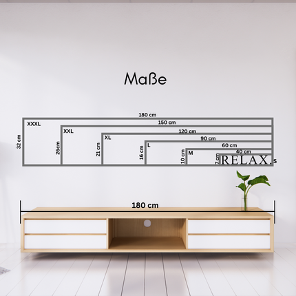 Relax – Holzschriftzug