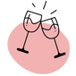 Zwei weingläser icon