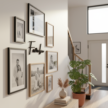 Familie – Holzschriftzug