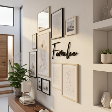 Familie – Holzschriftzug