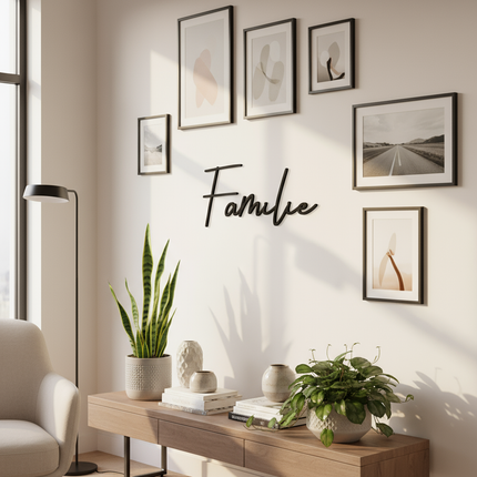 Familie – Holzschriftzug