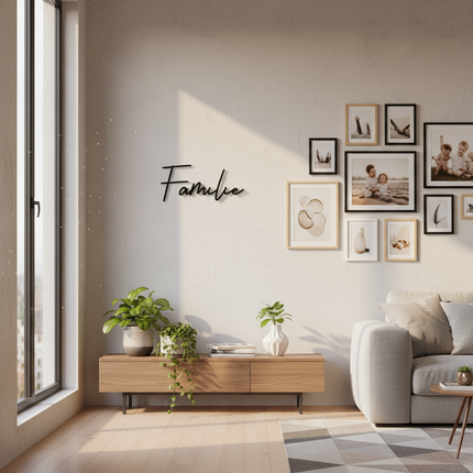Familie – Holzschriftzug