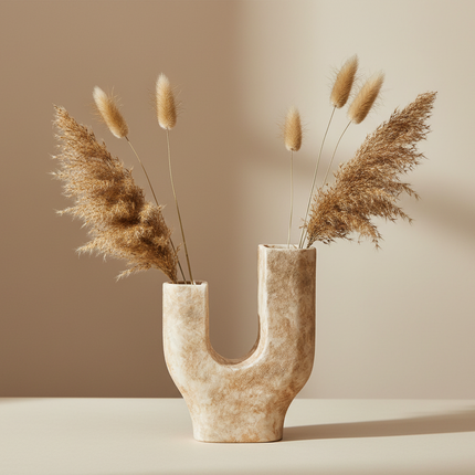 Terra Curve – Skulpturale Design-Vase