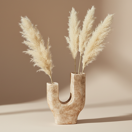 Terra Curve – Skulpturale Design-Vase