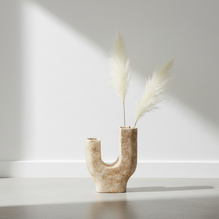Terra Curve – Skulpturale Design-Vase