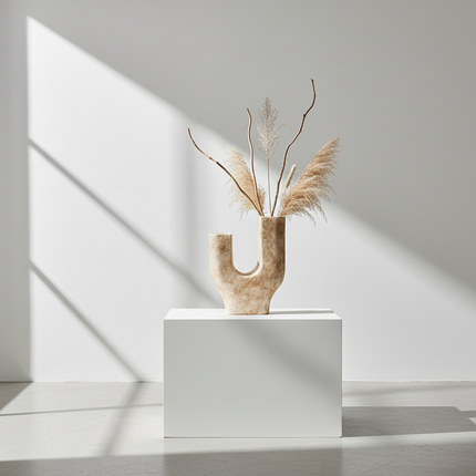 Terra Curve – Skulpturale Design-Vase