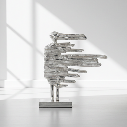 Linea Verweht – Skulpturale Aluminiumfigur