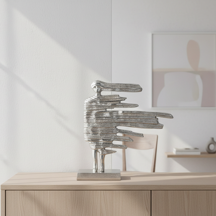 Linea Verweht – Skulpturale Aluminiumfigur