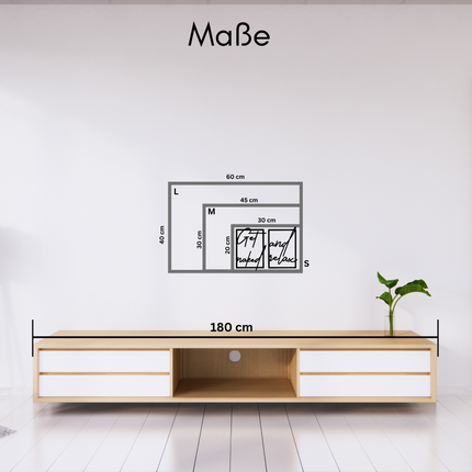 Get naked and relax - Holzschriftzug fürs Badezimmer   Schwarz / S - 20 cm x 30 cm  Kraftélia    Wanddeko