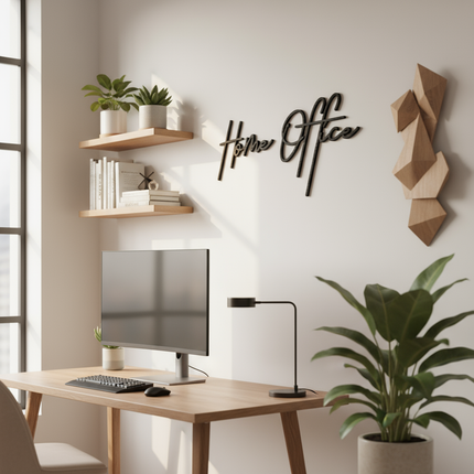 Home Office – Holzschriftzug
