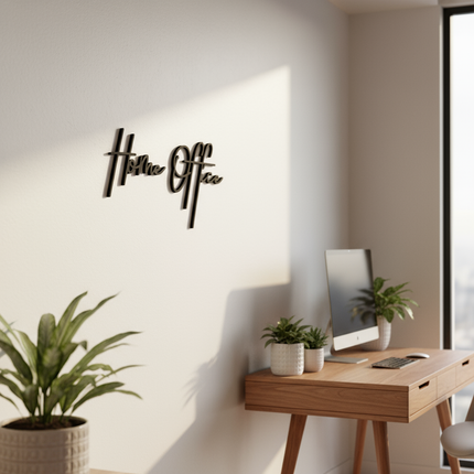 Home Office – Holzschriftzug