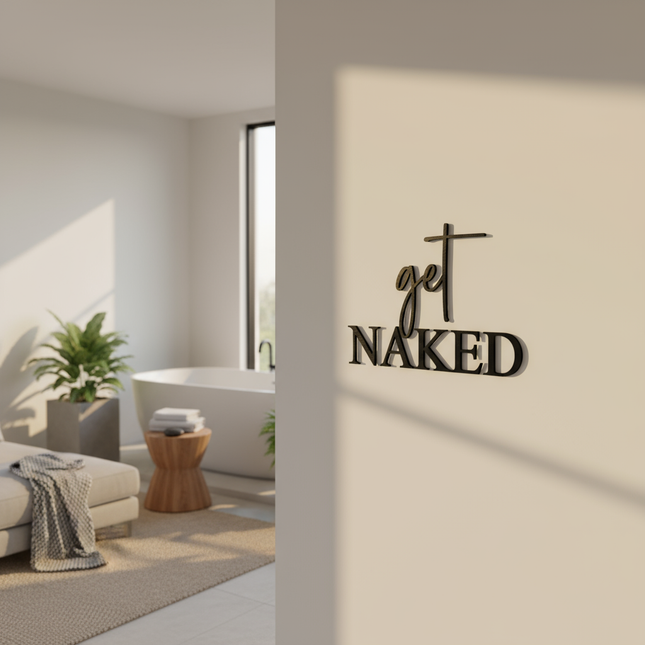 Get Naked – Wanddeko aus Holz