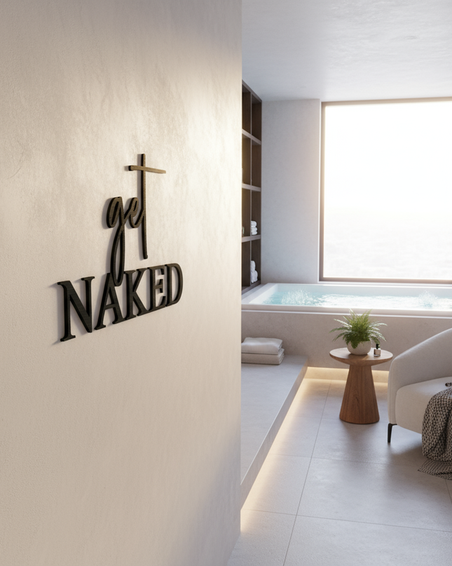 Get Naked – Wanddeko aus Holz