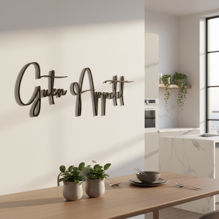 Guten Appetit – Holzschriftzug