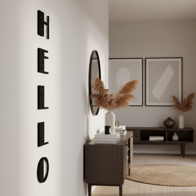 Hello – Holzschriftzug