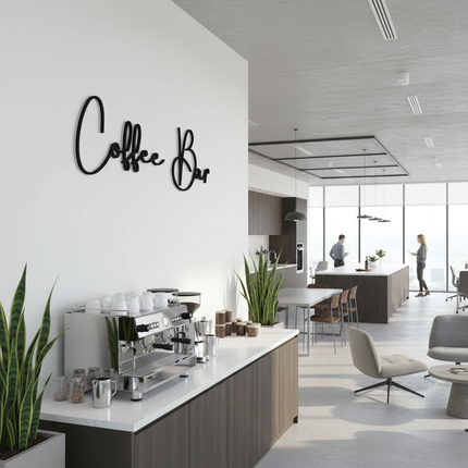Coffee Bar – Schriftzug aus Holz