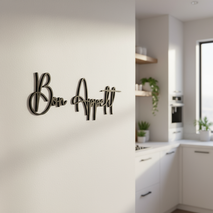 Bon Appétit – Holzschriftzug