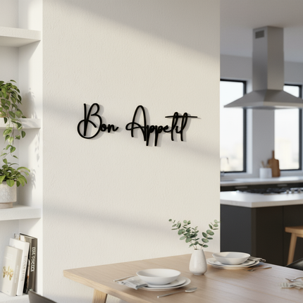 Bon Appétit – Holzschriftzug