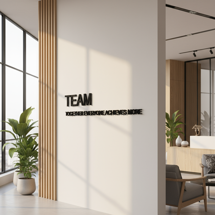 TEAM – Together Everyone Achieves More – Holzschriftzug