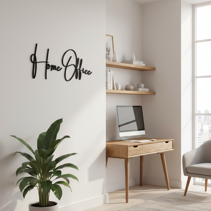 Home Office – Holzschriftzug