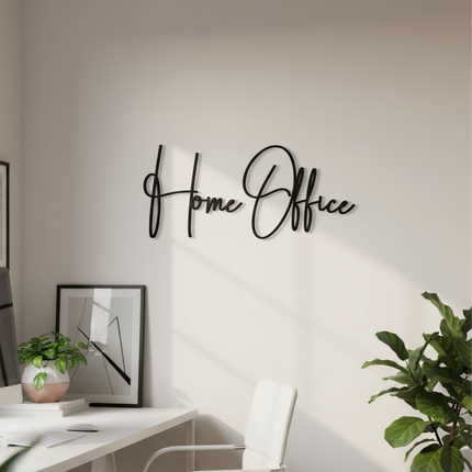 Home Office – Holzschriftzug